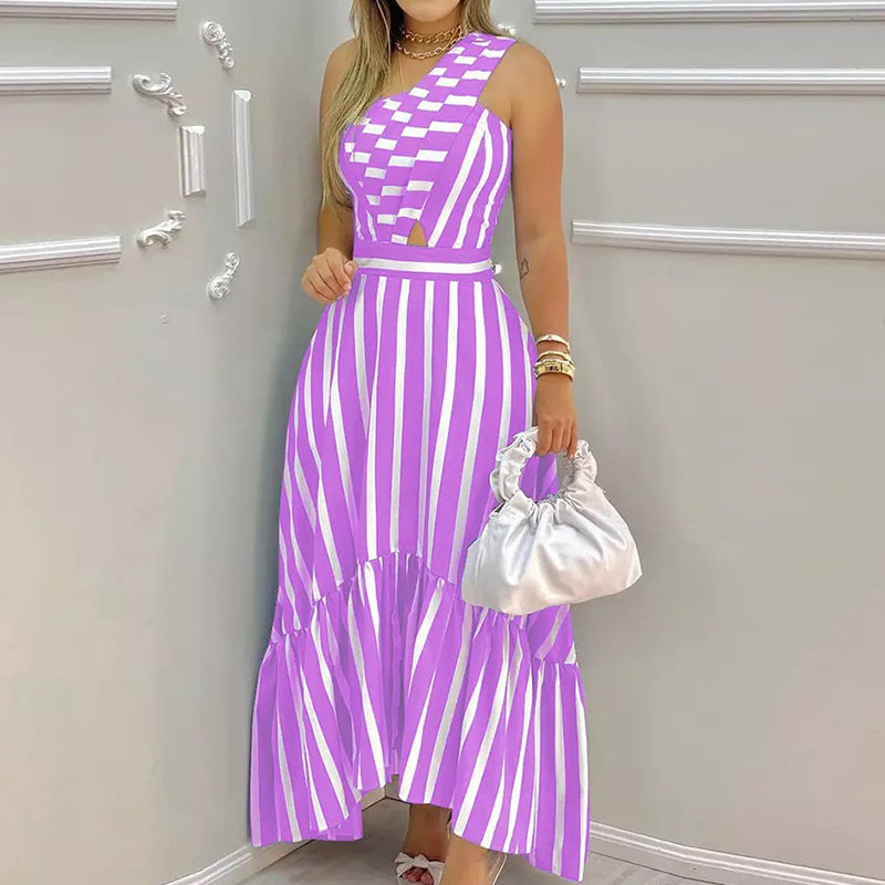 Asymmetrisches Maxikleid mit weitem Rock von berg-feldt