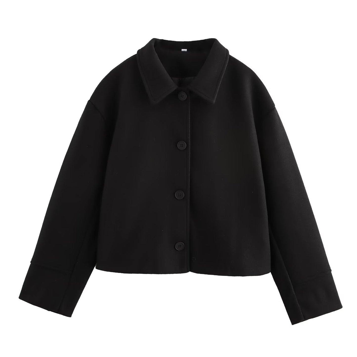 Women's Cropped Utility Button-Down Jacket by berg-feldt