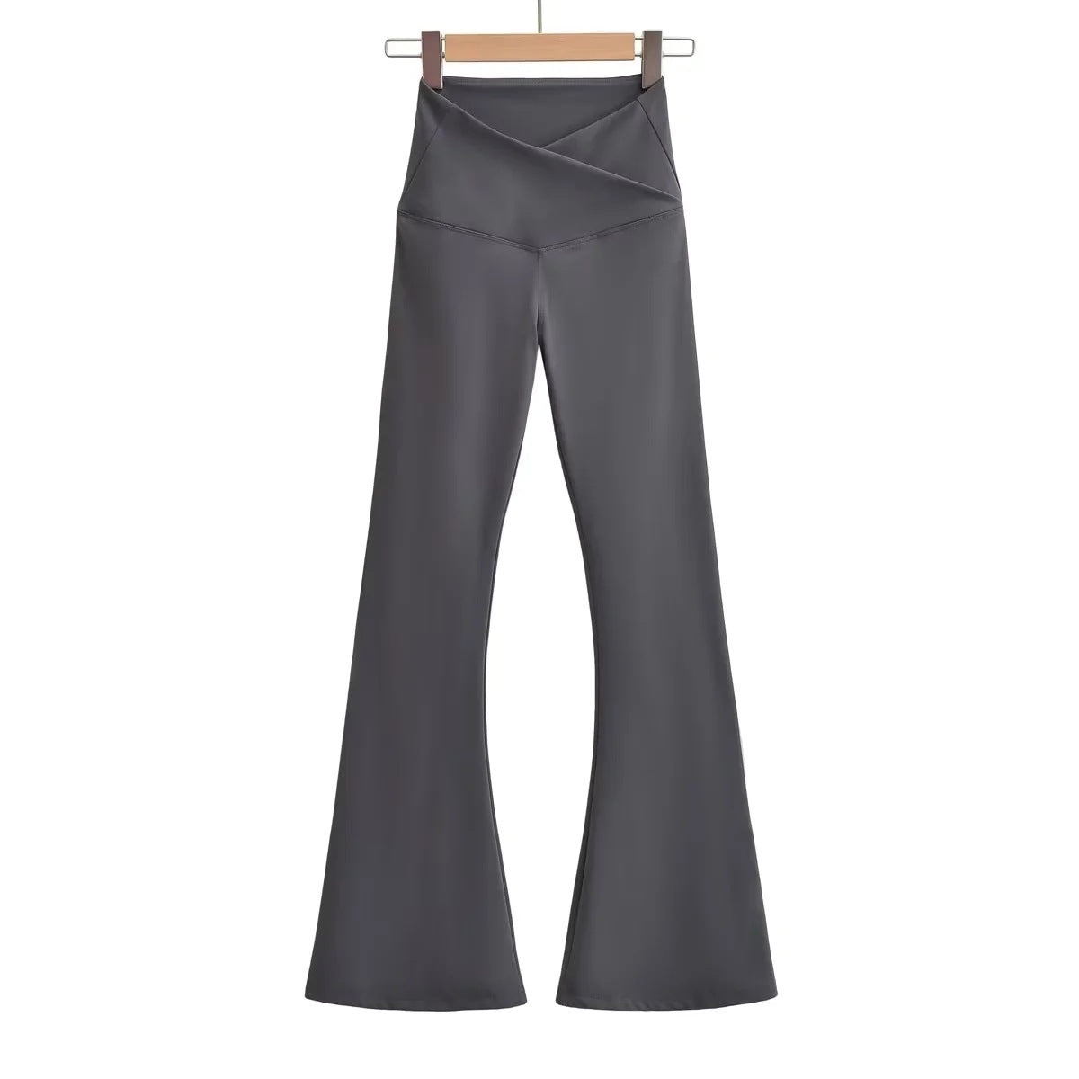 Yogahose für Damen, flared, hoher Bund, gekreuzter Bund von berg-feldt