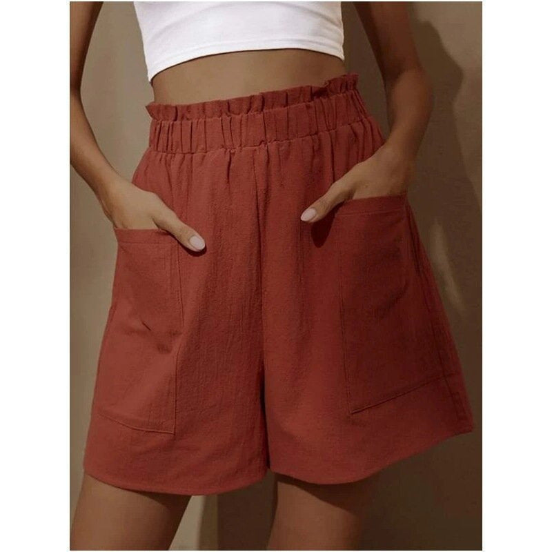Hochtaillierte Damen Shorts mit Taschen (Berg-Feldt Casual)
