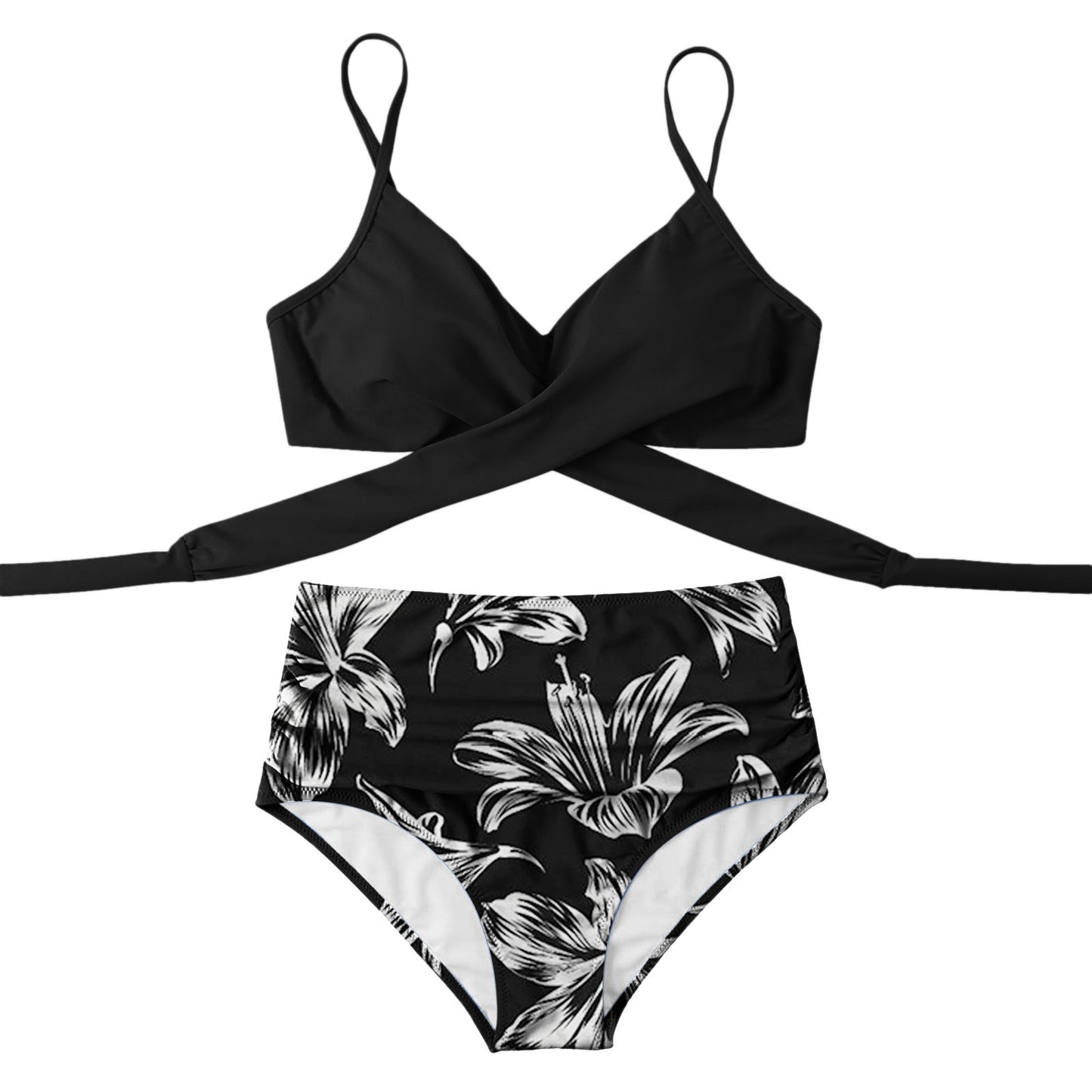 Wickelbikini-Set für Damen, hochtailliert von berg-feldt