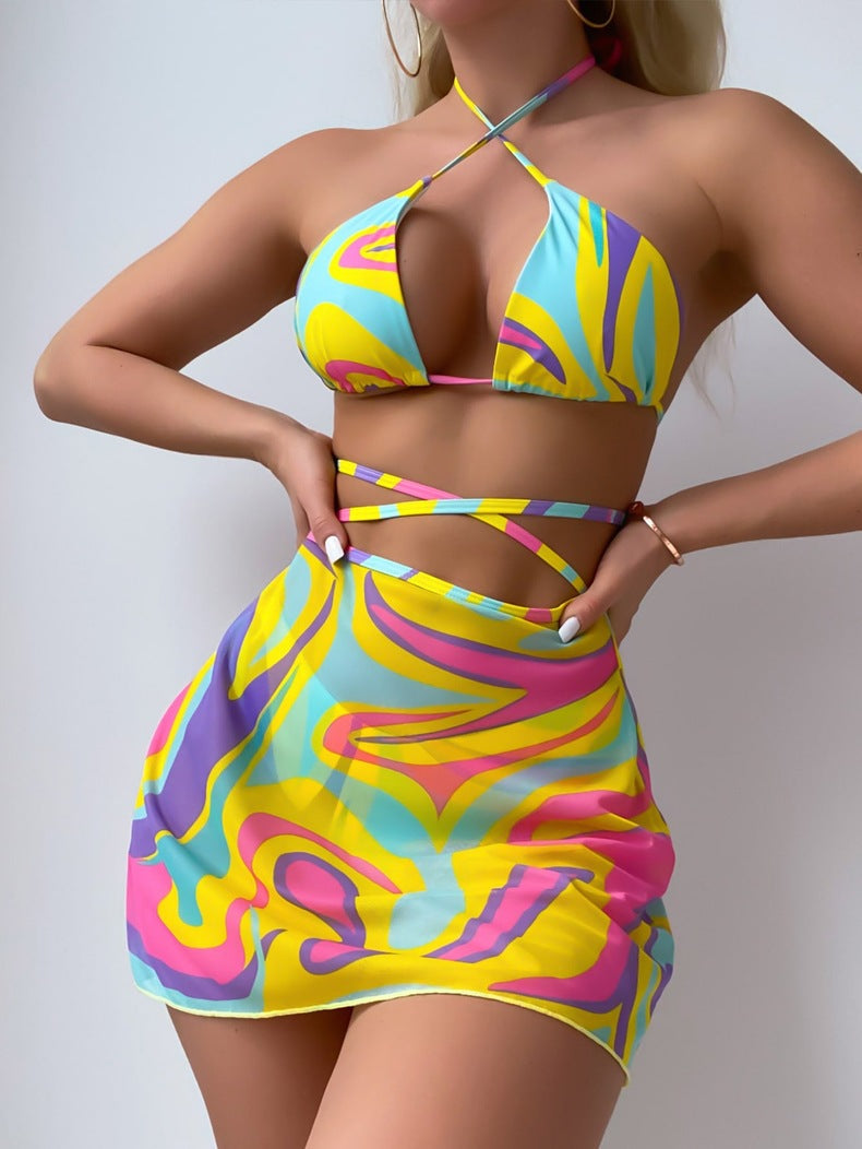 Bikini F r Damen Mit Gekreuzten Tr gern Und Wickelrock Von Berg feldt bikini-f-r-damen-mit-gekreuzten-tr-gern-und-wickelrock-von-berg-feldt