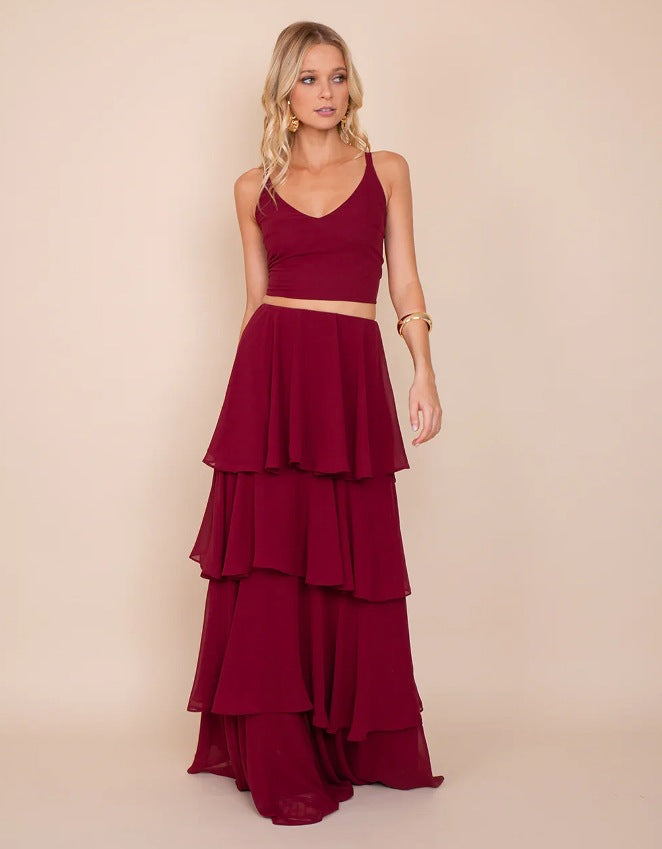 Women's Two-Piece Chiffon Maxi Dress berg-feldt