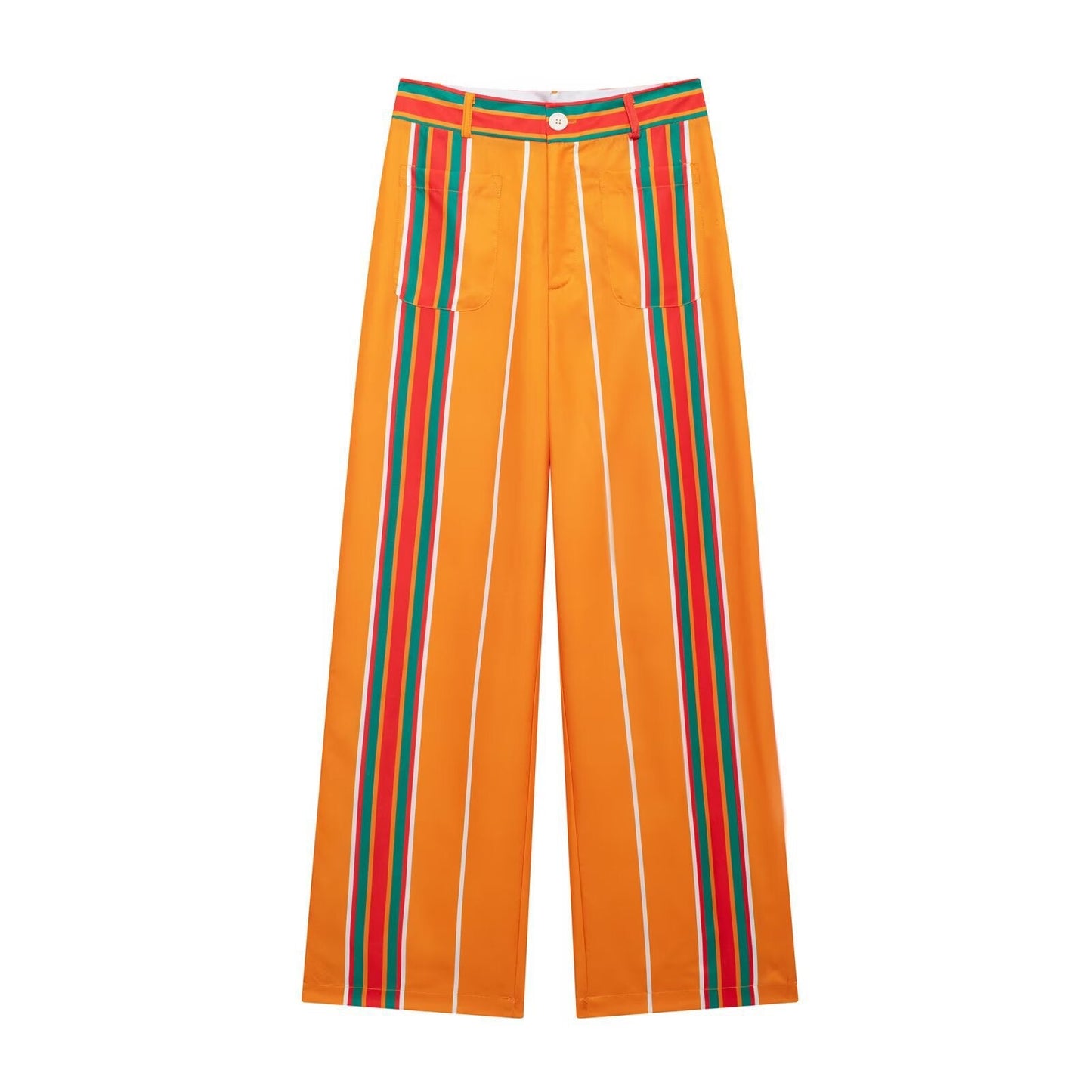 Weite Damenhose im bunten gestreiften Design von berg-feldt