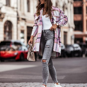 Veste-chemise à carreaux pour femme avec poches poitrine pratiques Berg-Feldt