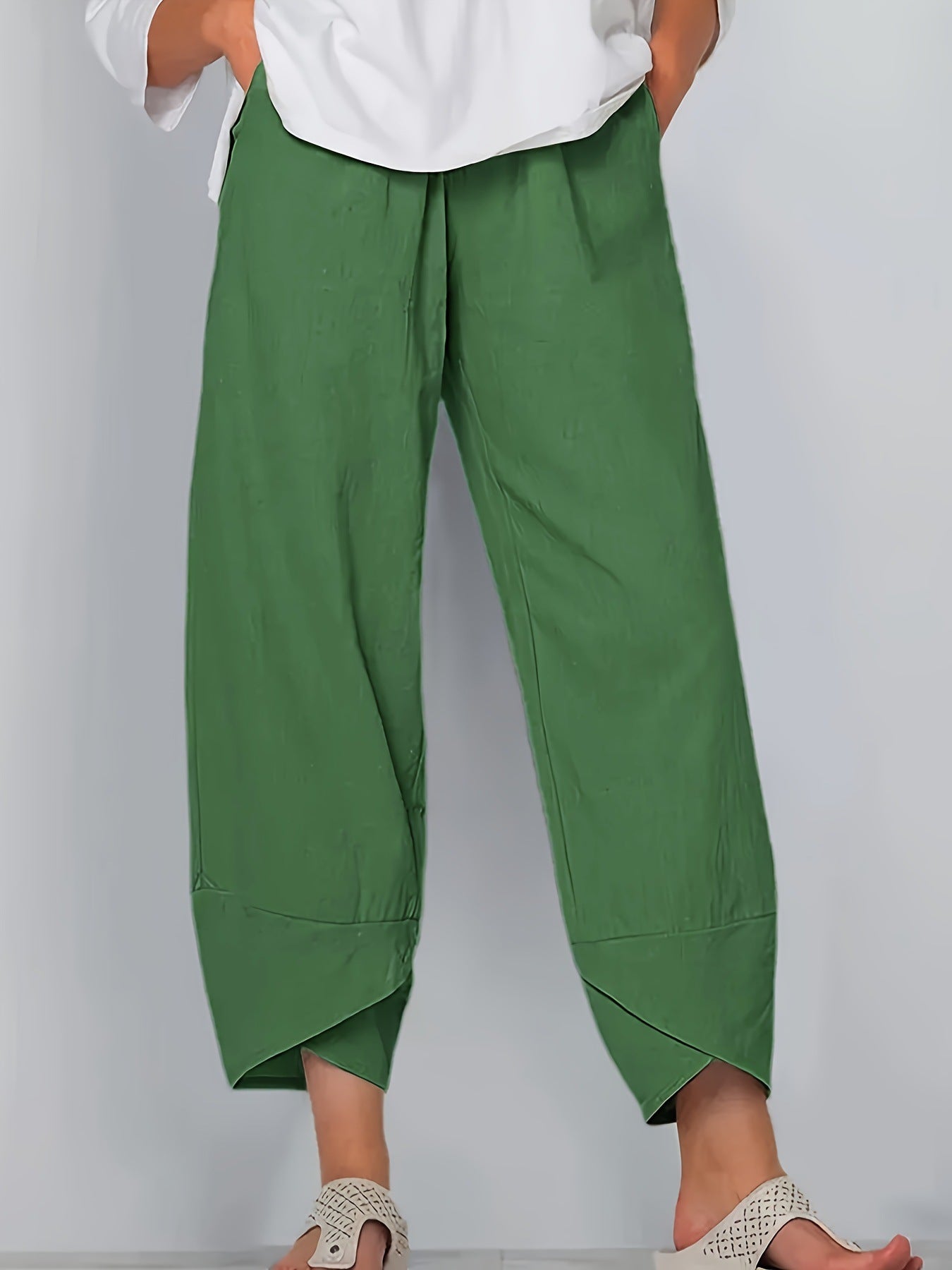 Women's Relaxed Fit Cropped Wide-Leg Pants berg-feldt