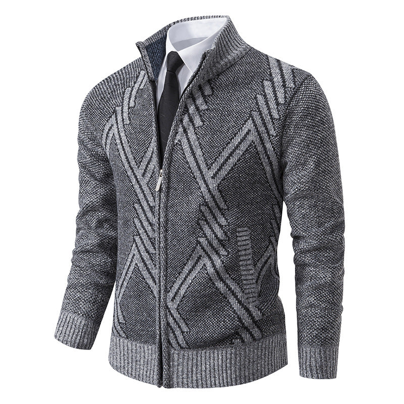 Cardigan homme à motifs géométriques modernes Berg-Feldt