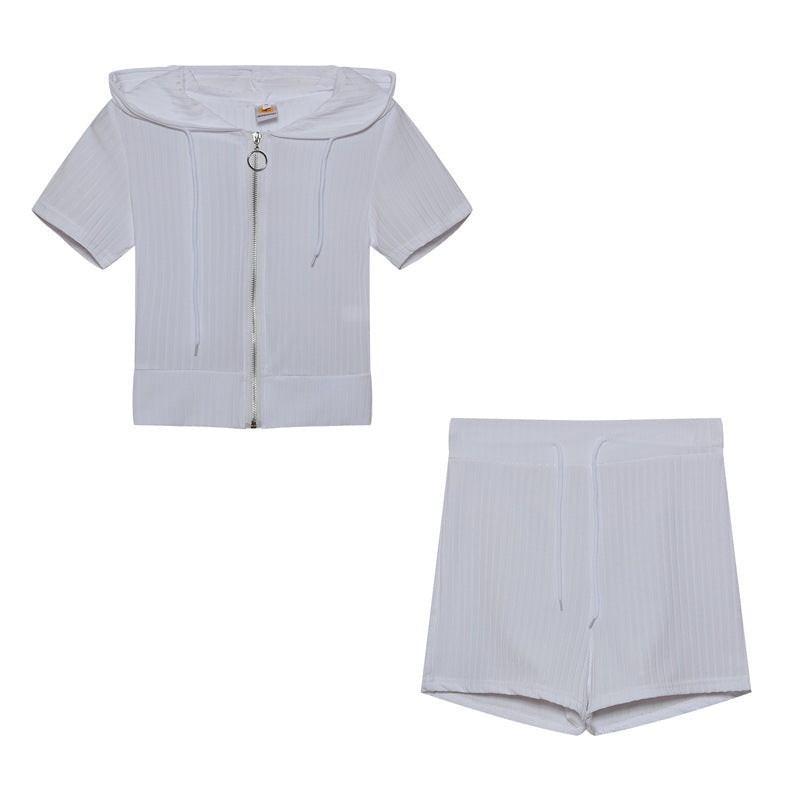 Women's hooded knit short set Berg-Feldt