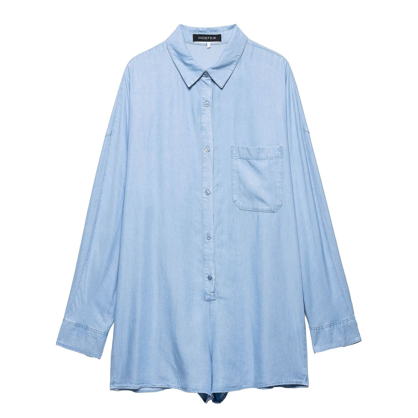 Women's Relaxed Fit Long-Sleeve Button-Down Shirt by berg-feldt