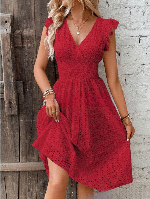 Sommerkleid für Damen mit hübscher Spitze und Rüschen von berg-feldt
