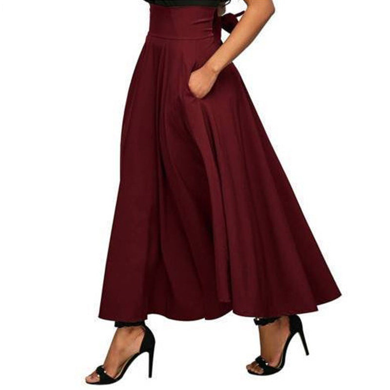 Elegante Damen-Maxirockhose mit hoher Taille und Seitentaschen von berg-feldt