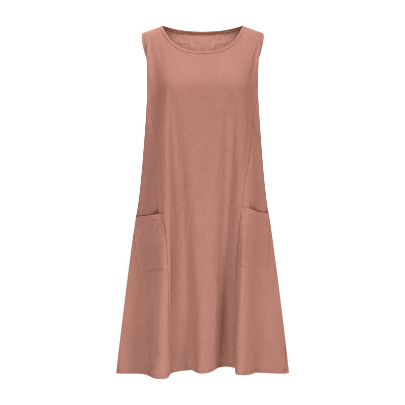 Ärmelloses Damen Freizeitkleid im A-Linie Schnitt mit Taschen von Berg-Feldt