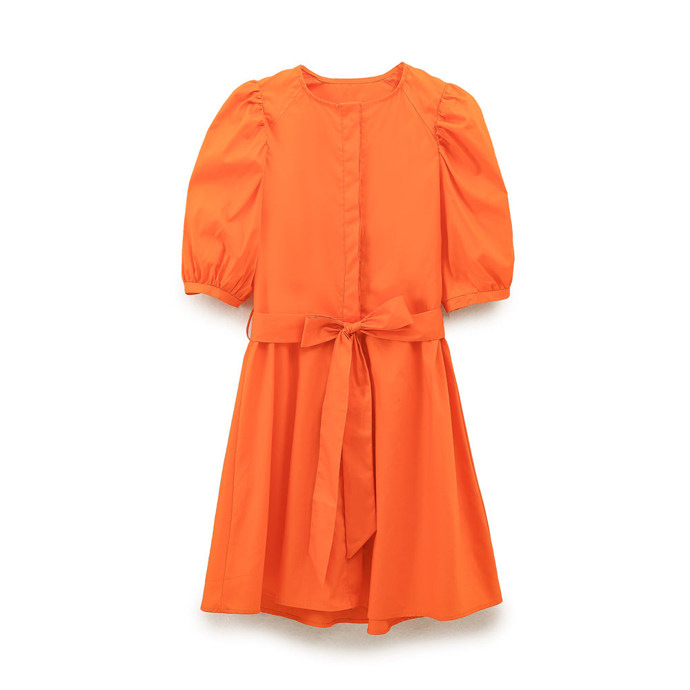 Wickelkleid mit Puffärmeln von berg-feldt