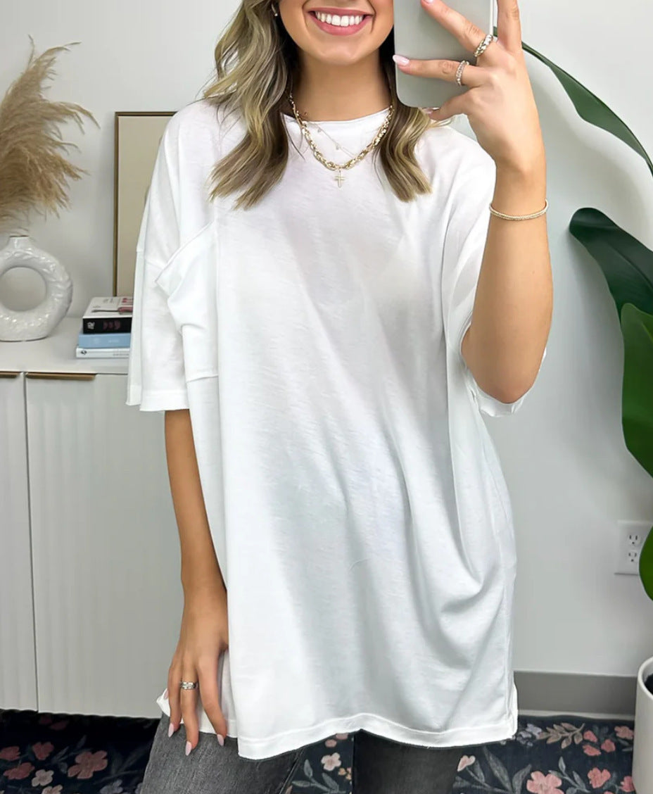T-shirt femme Berg-feldt, coupe décontractée, avec poche