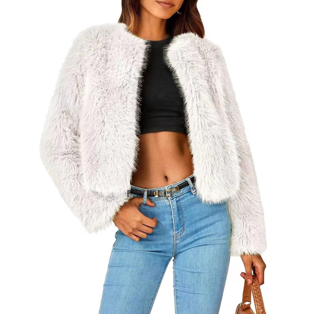 Women's Fluffy Faux Fur Jacket berg-feldt