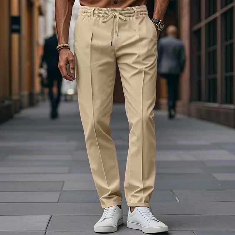 Pantalon décontracté élégant pour hommes avec taille élastique et poches latérales Berg-Feldt