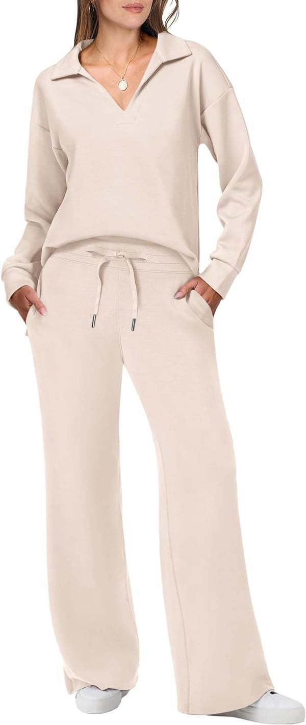 Bequeme Damen Loungehose und Oberteil Set von berg-feldt in weiter Passform