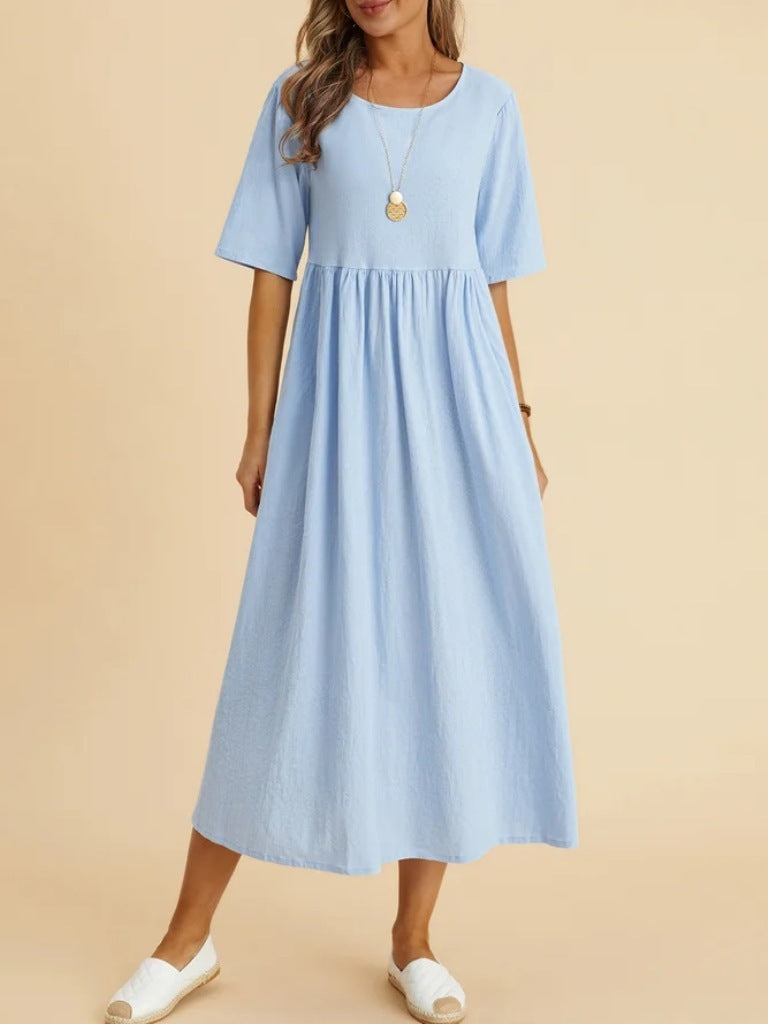 Weites Damen-Maxikleid mit lockerem Schnitt von berg-feldt