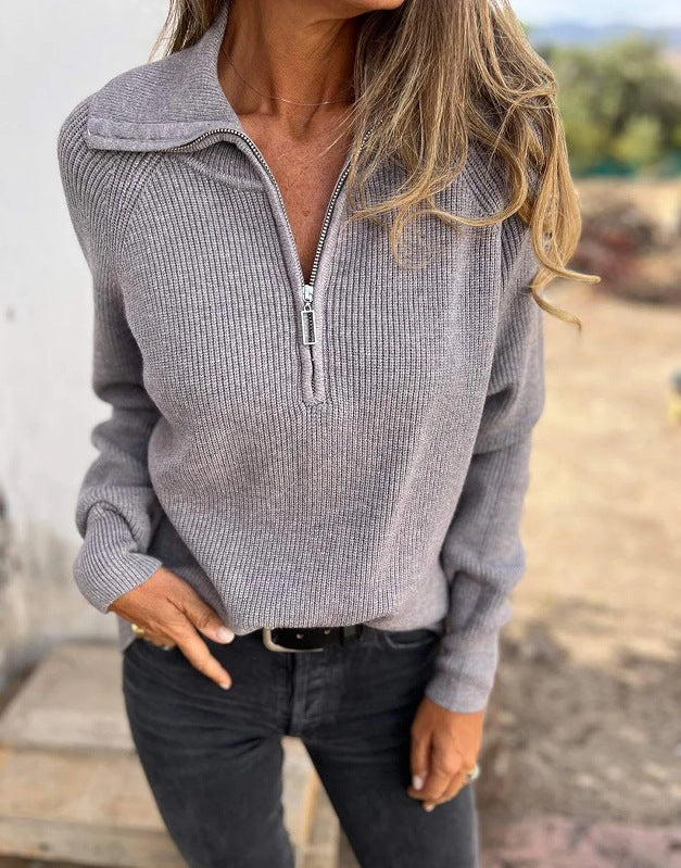 Pull moderne zippé berg-feldt pour femme