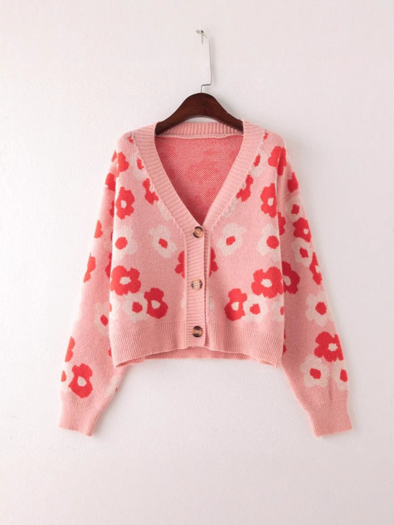 Gilet cardigan femme à motif floral et boutons Berg-Feldt