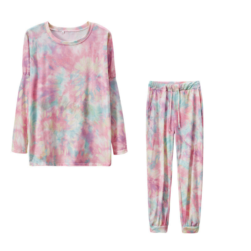 Women's Long-Sleeve Tie-Dye Loungewear Set berg-feldt