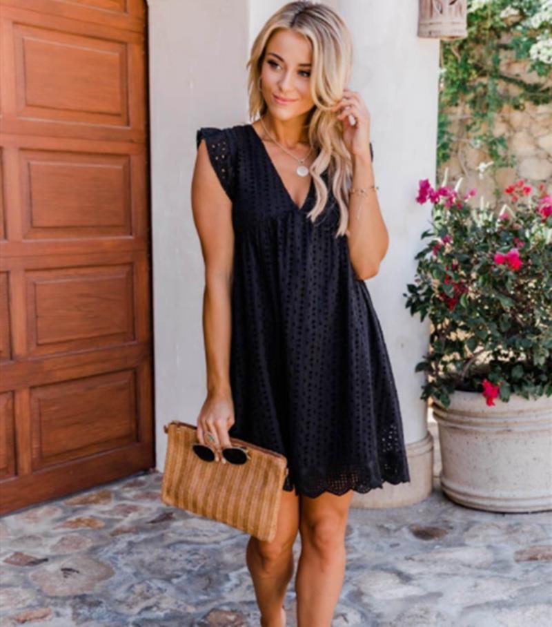 Women's Eyelet Frill Dress berg-feldt