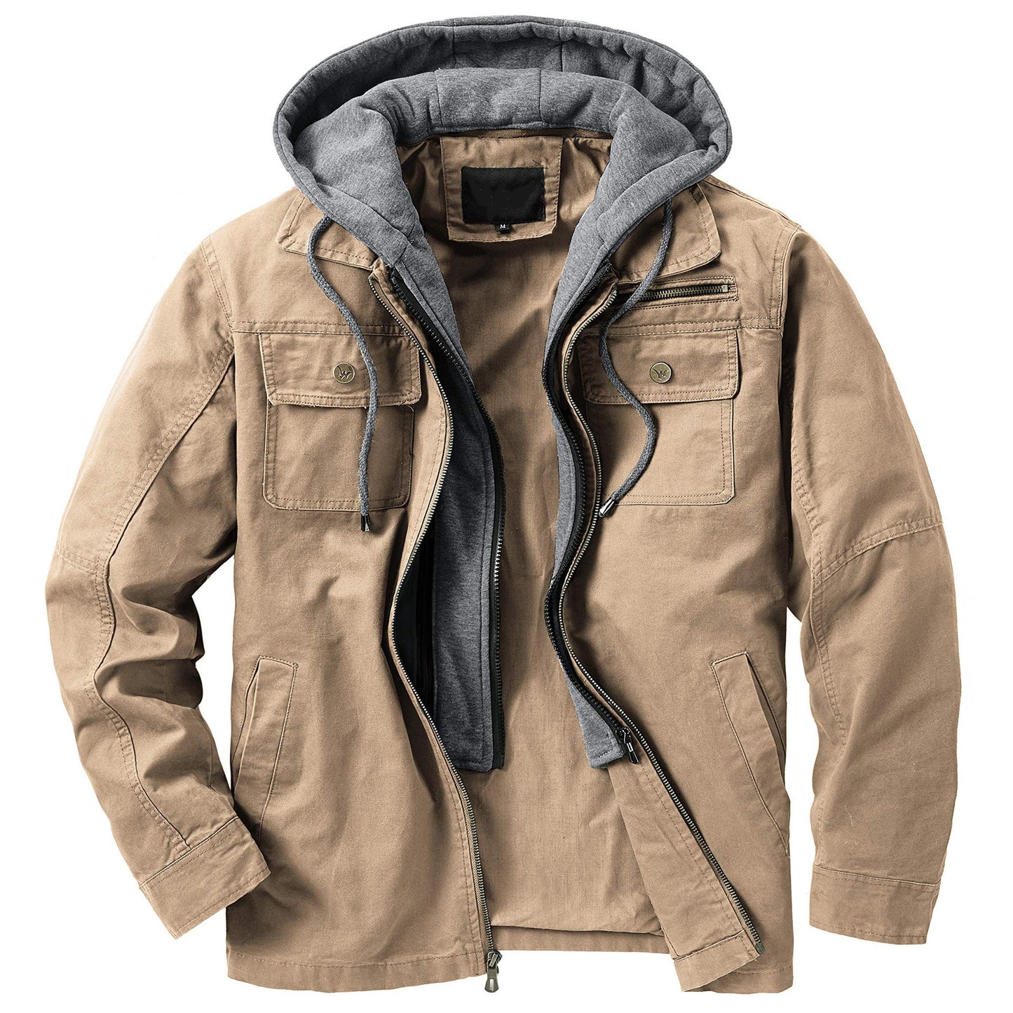 Veste de mi-saison polyvalente pour homme avec capuche intégrée et poches pratiques Berg-Feldt
