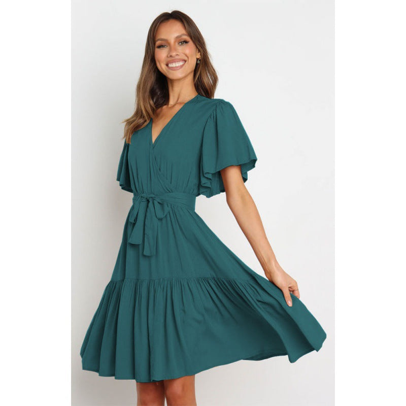 Wickelkleid für Damen mit fließendem Rock von berg-feldt