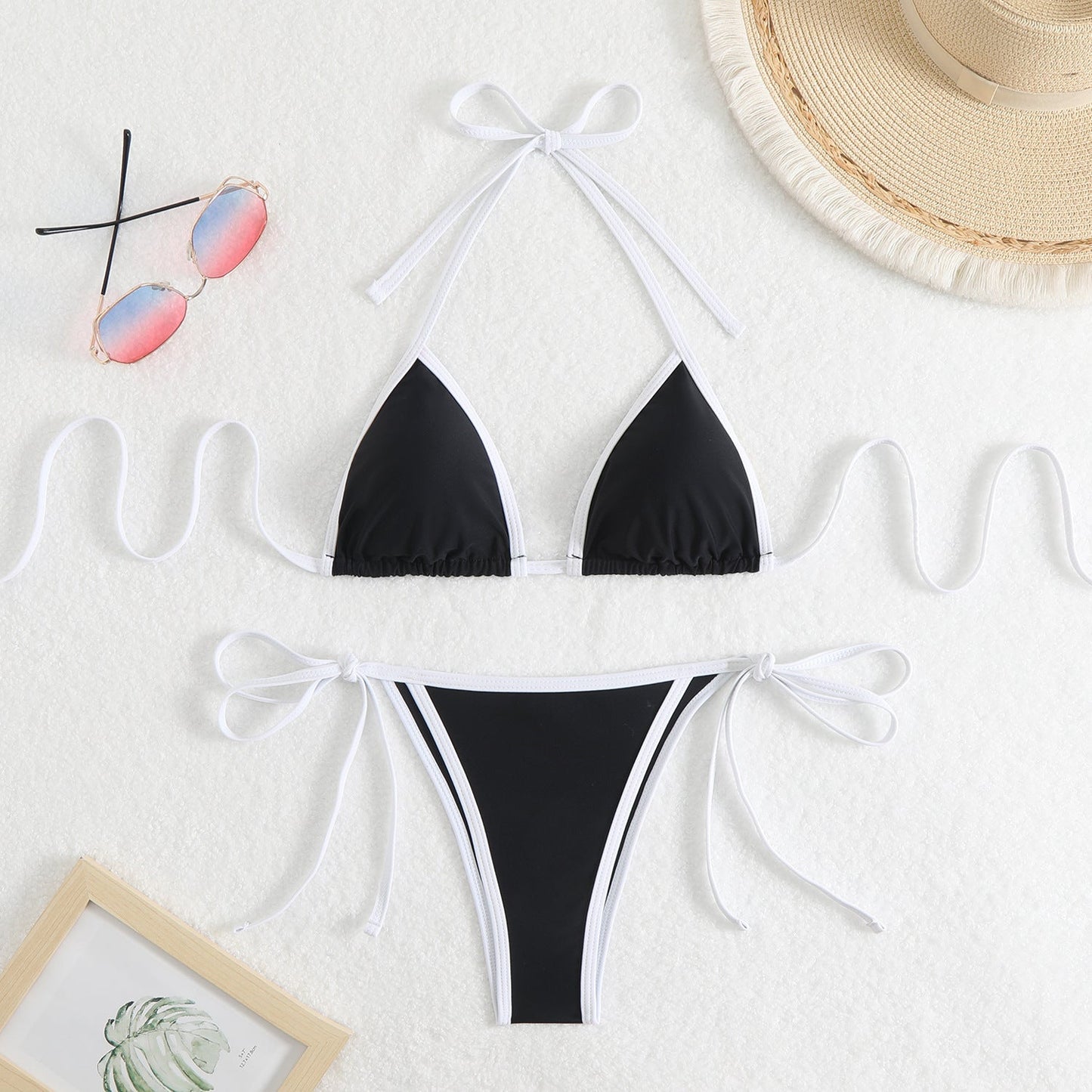 Wendebarer Dreieck-Bikini mit seitlichen Bändern für Damen von Berg-Feldt