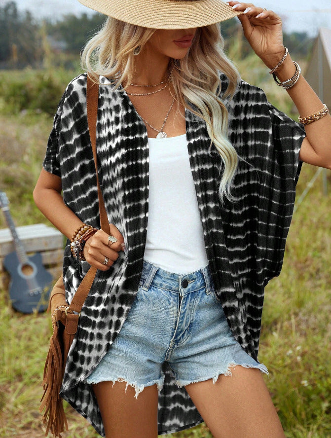 Kimono léger pour femme avec motifs tie-dye modernes de Berg-Feldt