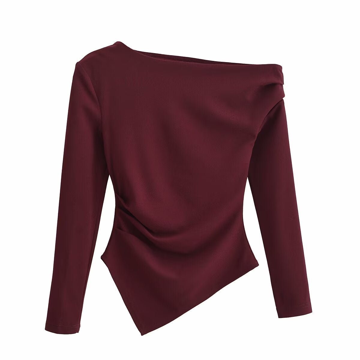 Asymmetrisches Damen Langarm Top von berg-feldt