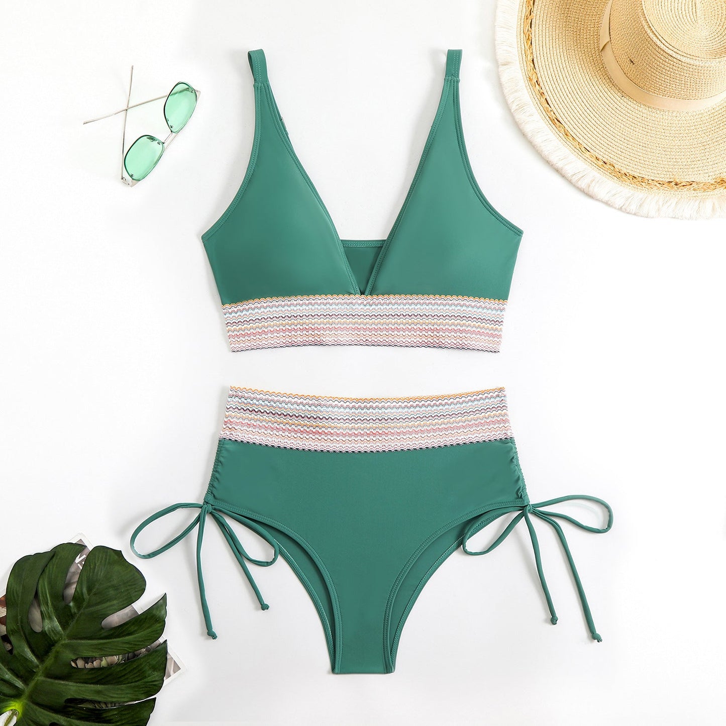 Womens High-Waisted Adjustable Bikini Set berg-feldt