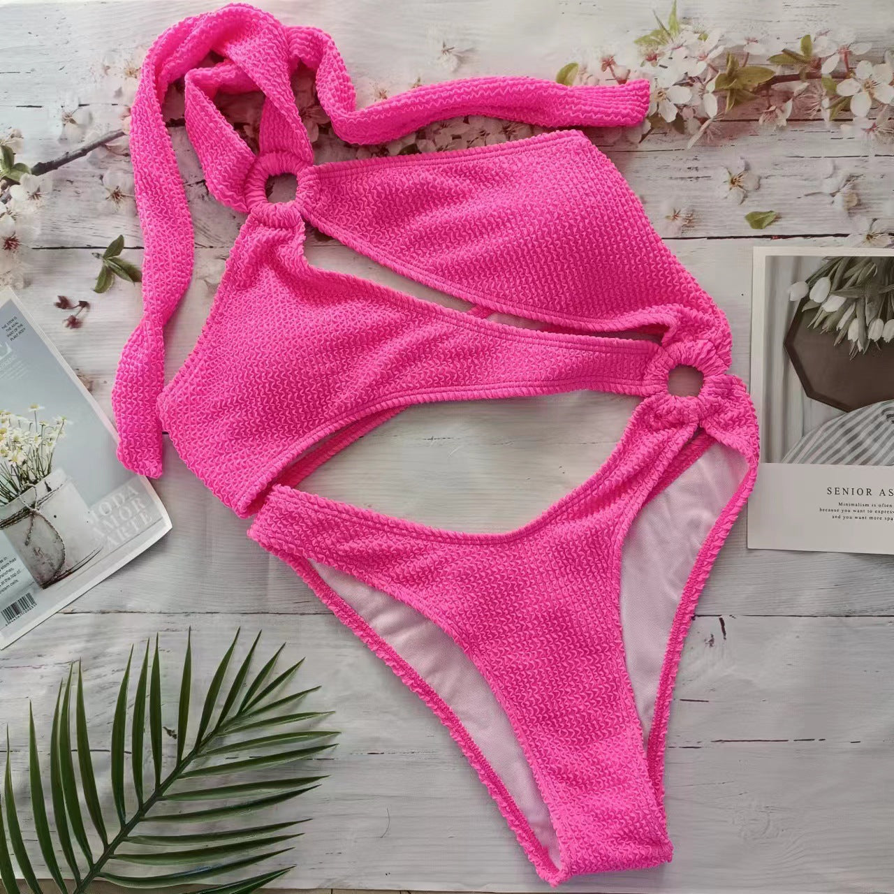 Women's High-Cut One-Shoulder Bikini Set berg-feldt