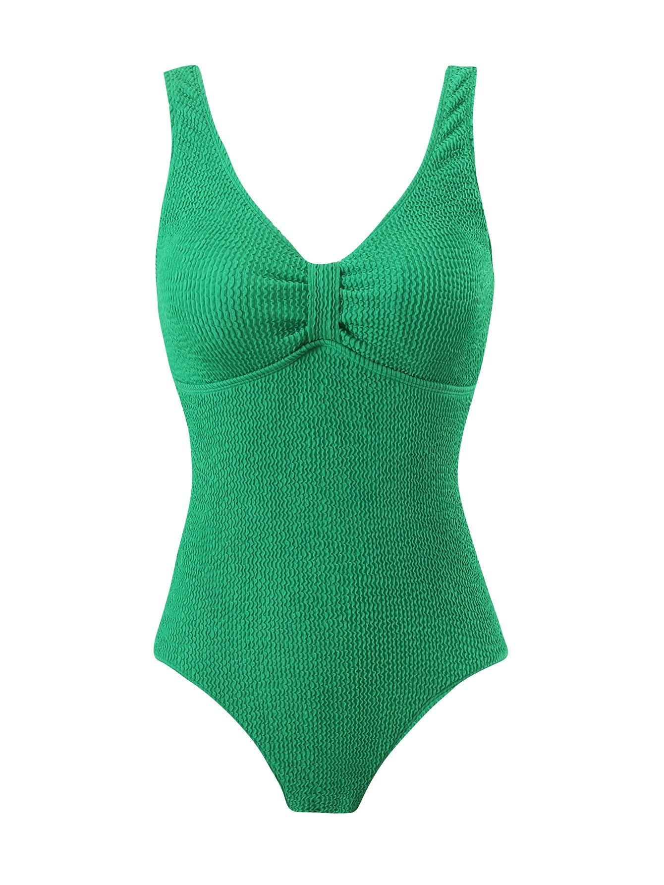 Badeanzug für Damen mit schmeichelnder Raffung und bequemem Material von berg-feldt