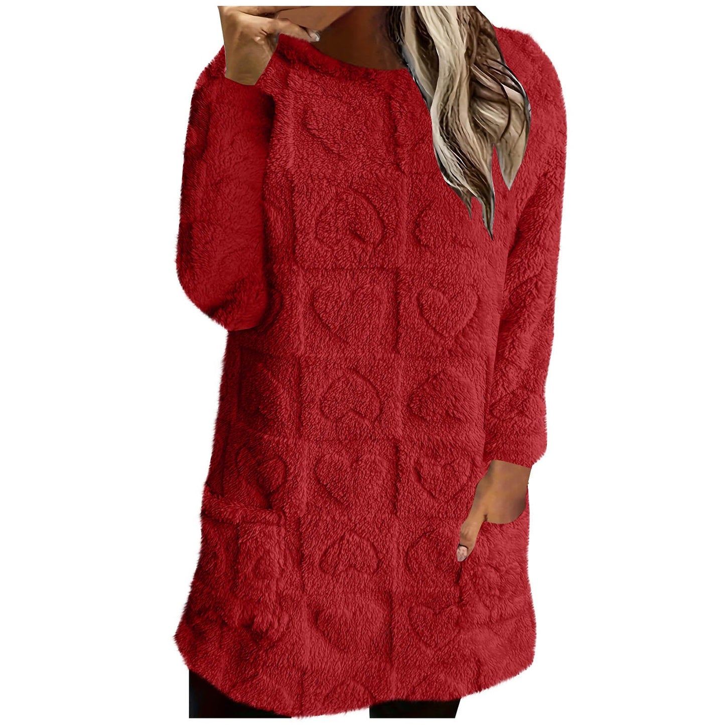 Tunique douillette pour femme avec motif cœur Berg-Feldt