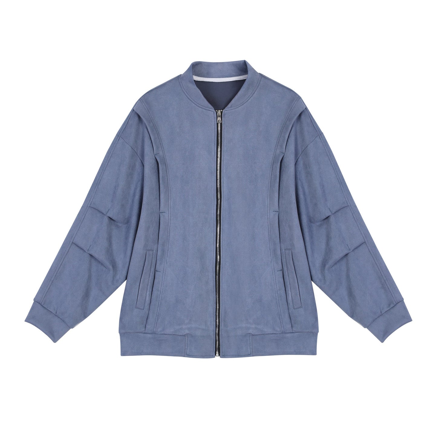 Veste oversize stylée en similicuir souple pour femme avec poches pratiques et fermeture éclair intégrale Berg-Feldt