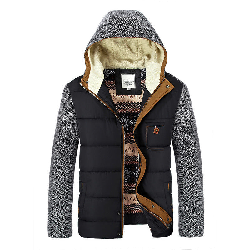 Berg-Feldt | Herbst gefütterte Jacke mit Kapuze