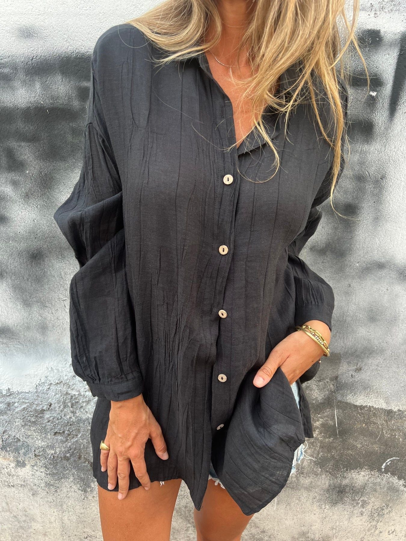 Women's Relaxed Button-Down Shirt by berg-feldt