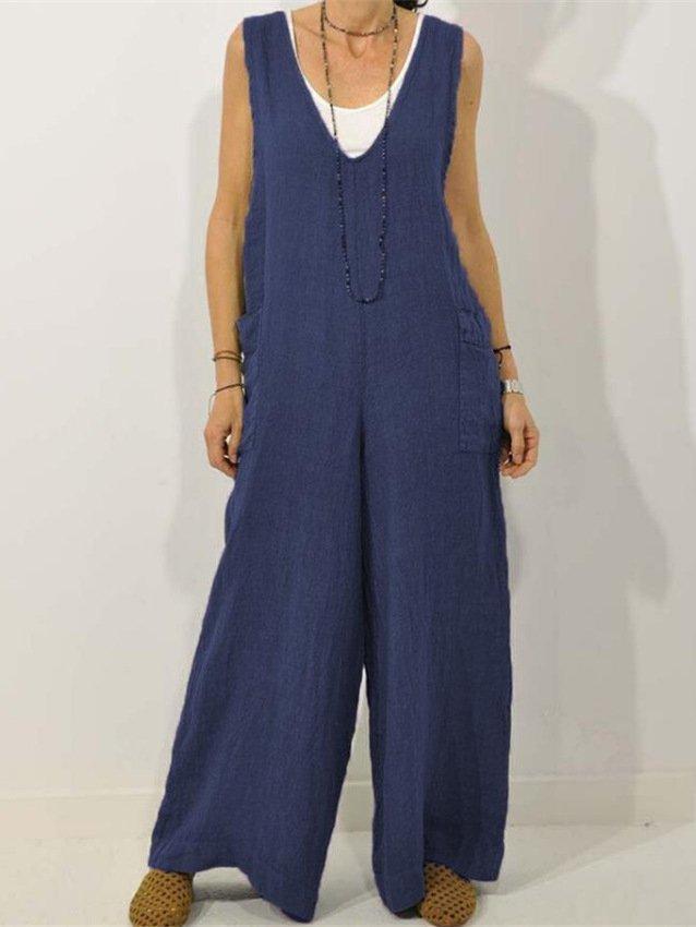 Weitbeiniger Damen Jumpsuit mit Taschen von berg-feldt