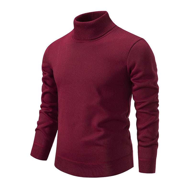 Pull à col roulé pour homme en maille douce avec motif structuré Berg-Feldt