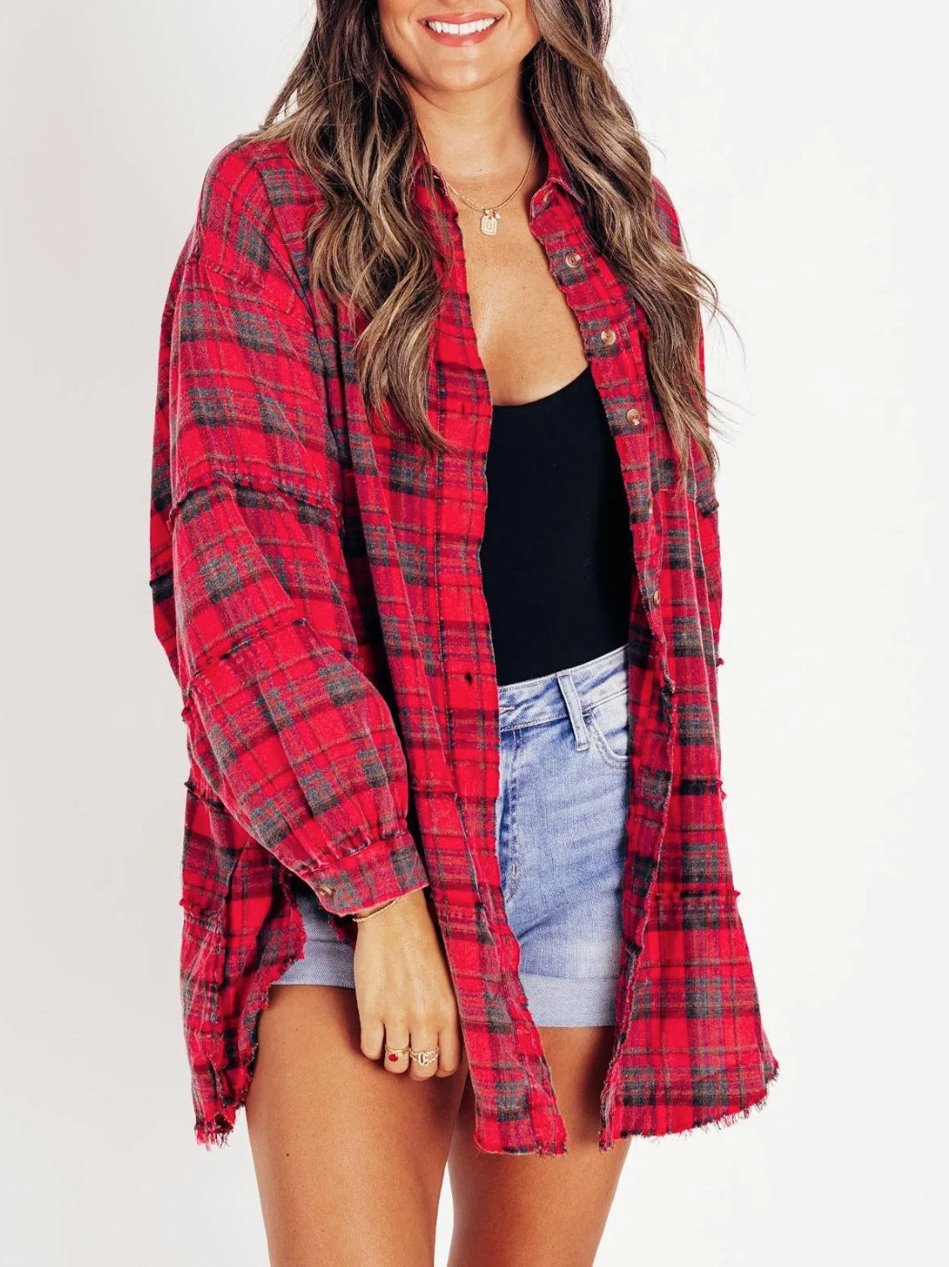 Women's Oversized Flannel Shacket berg-feldt