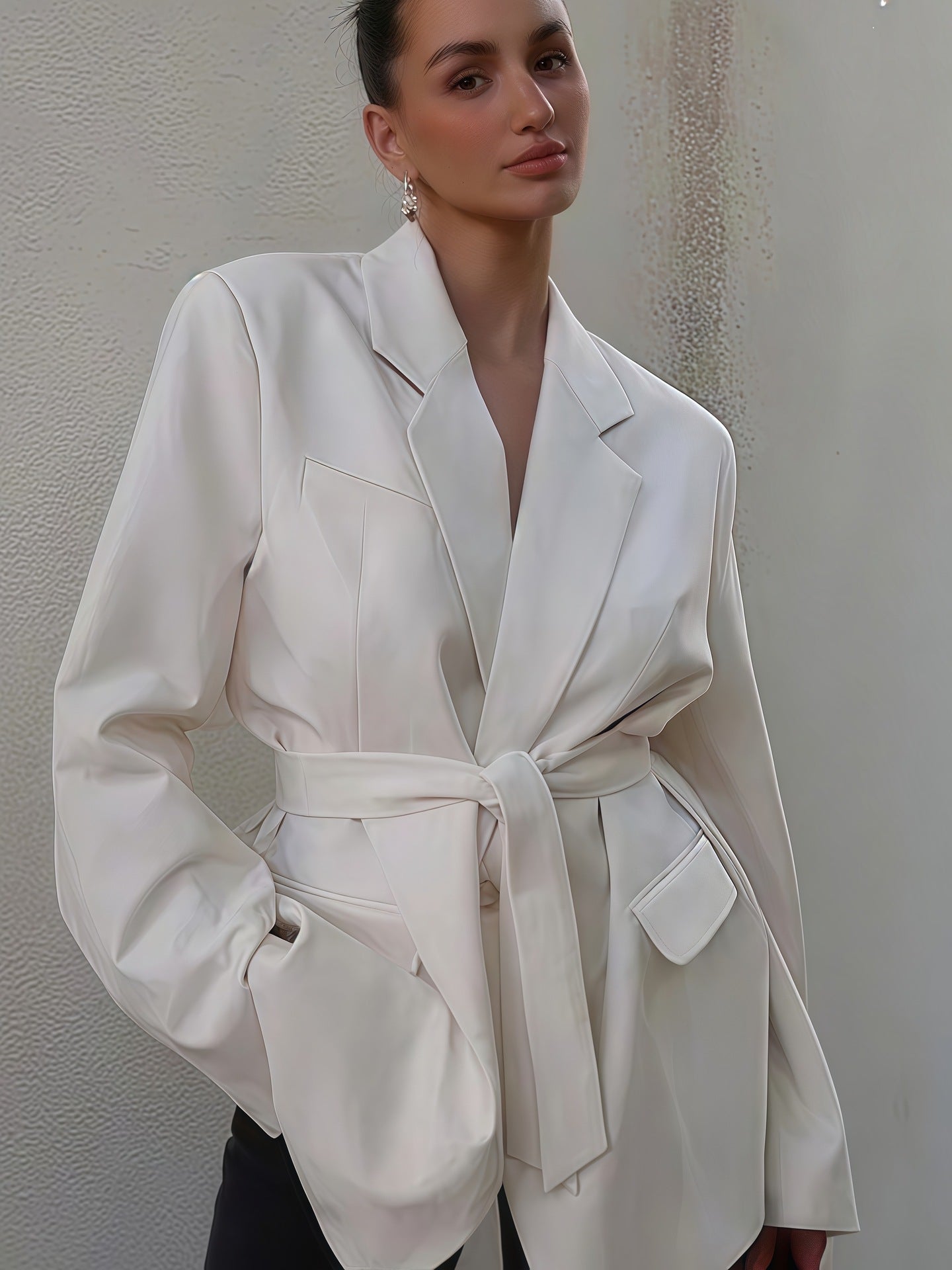 Damen Blazer élégant avec ceinture et poches Berg-Feldt