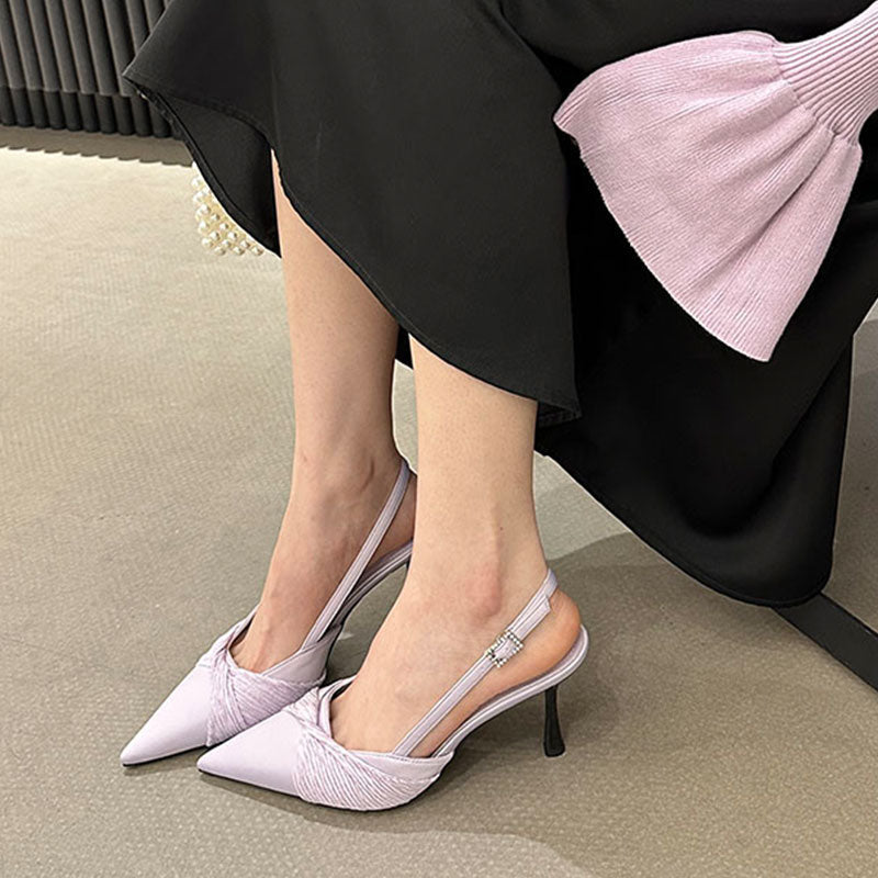 Escarpins Slingback élégants pour femmes avec détail plissé de berg-feldt