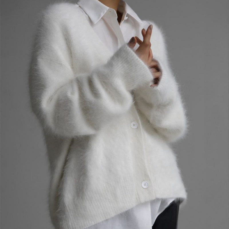 Cardigan oversize douillet Damen Berg-Feldt