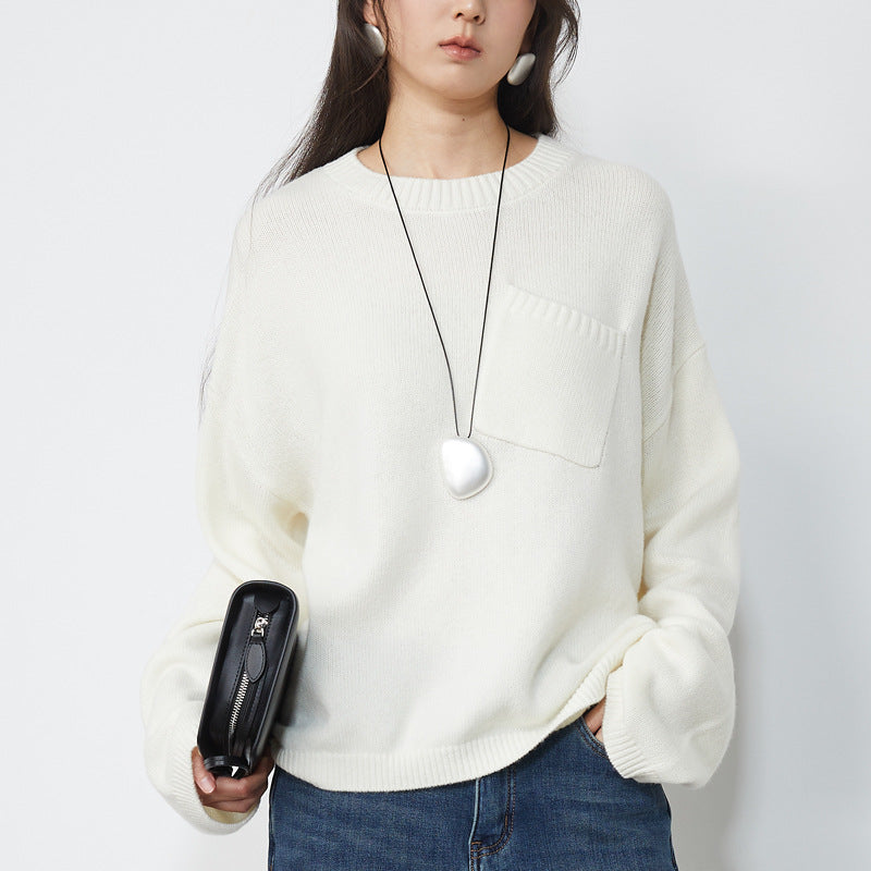 Bequemer Damen-Strickpullover mit weiten Ärmeln von berg-feldt