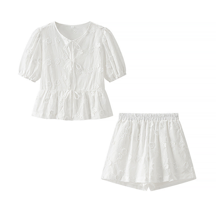 Women's Peplum Top and Shorts Set by berg-feldt