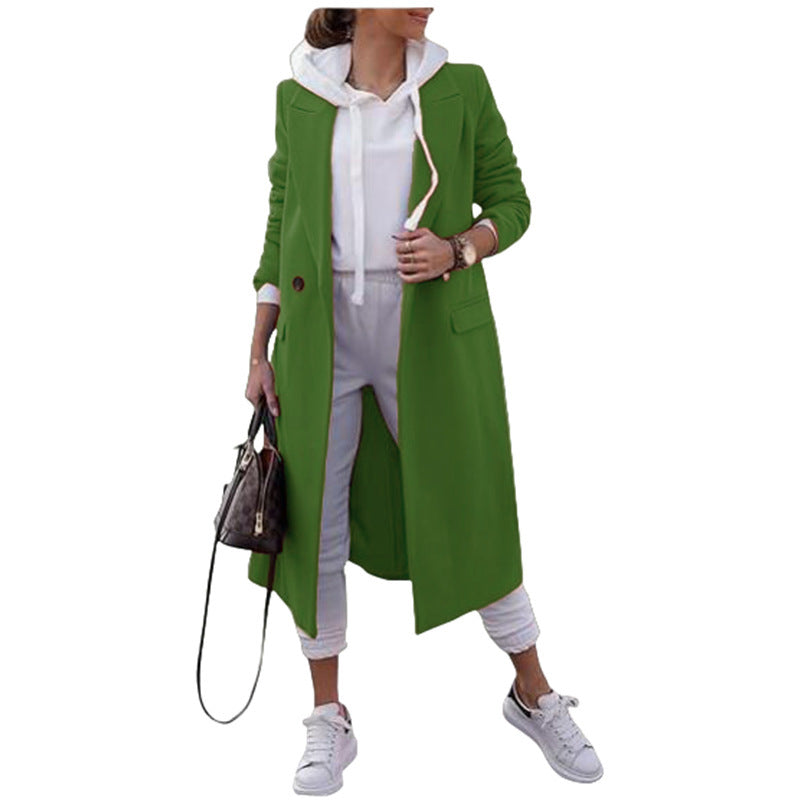 Manteau oversize femme élégant à revers avec poches pratiques Berg-Feldt