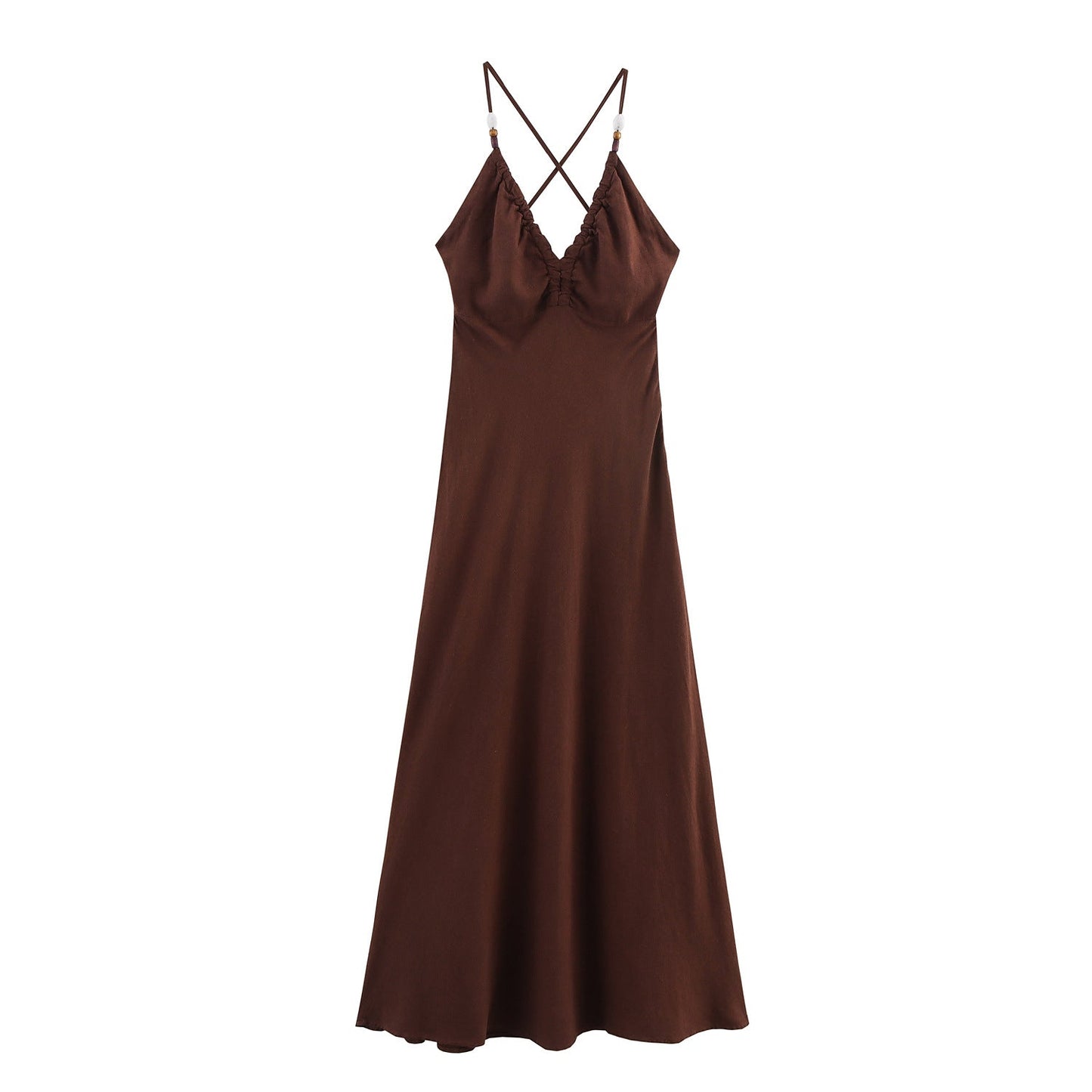 Women's Cross-Back Spaghetti Strap Maxi Dress berg-feldt