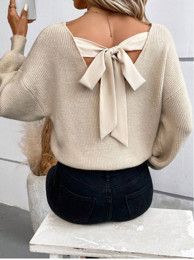 Damen Pullover mit eleganter Schleifen-Ausschnittgestaltung Berg-Feldt