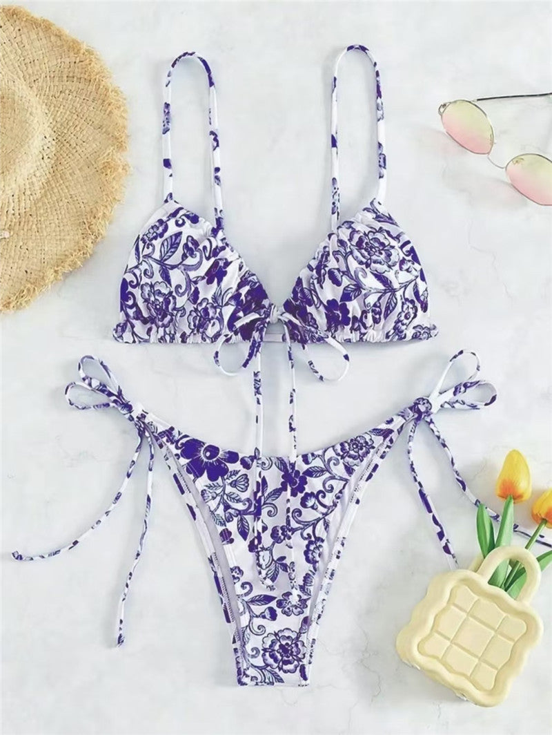 Ensemble de bikini à fleurs avec bretelles réglables pour femme de berg-feldt